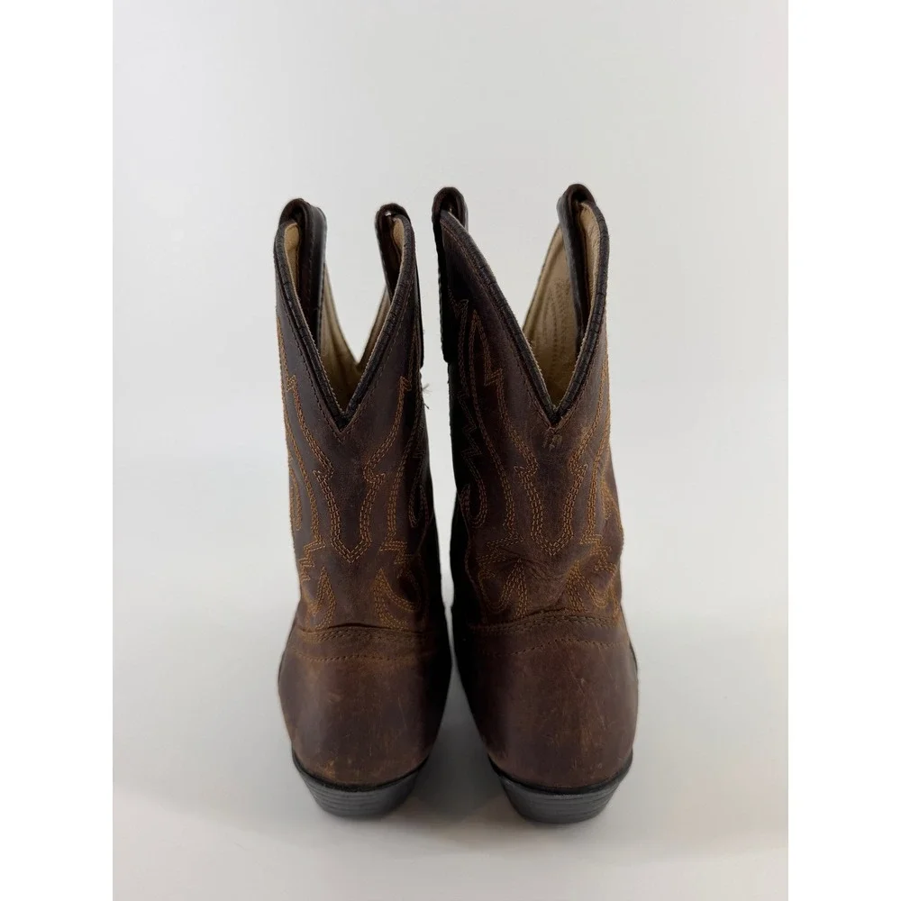 Smoky Mountain Boots Kids Denver Brown Leather Western Cowboy Boots 11.5 D